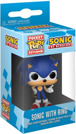 Figurine Funko Pop Sonic le Hérisson Sonic avec Anneau - Porte-clés