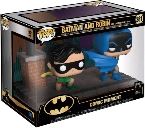 Figurine Funko Pop Batman [DC] #281 Batman et Robin (New Look Batman 1964)