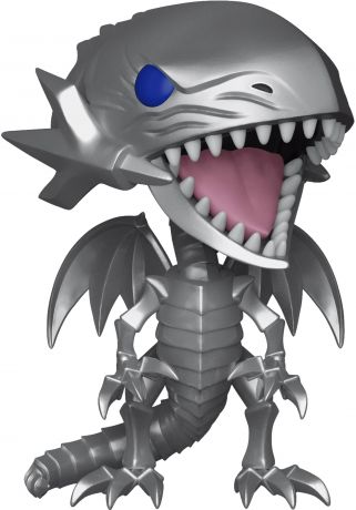 Figurine Funko Pop Yu-Gi-Oh! #389 Dragon Blanc aux Yeux Bleus - Métallique