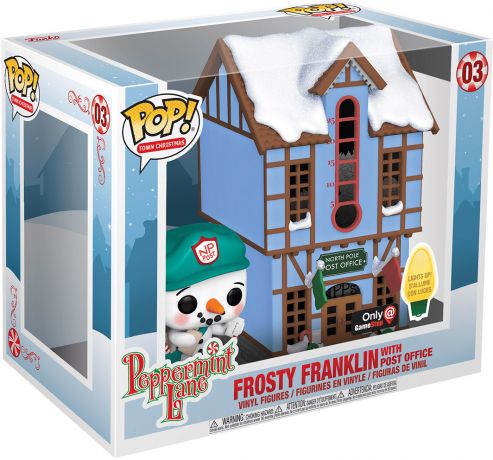 Figurine Funko Pop Peppermint Lane #03 Franklin Glacé avec Bureau de Poste