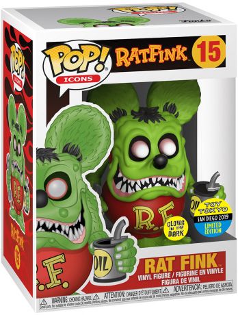Figurine Funko Pop Rat Fink #15 Rat Fink - Brillant dans le noir
