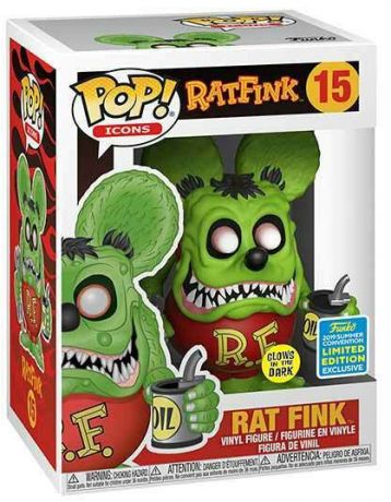 Figurine Funko Pop Rat Fink #15 Rat Fink - Brillant dans le noir