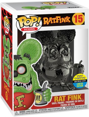 Figurine Funko Pop Rat Fink #15 Rat Fink - Chromé Gris