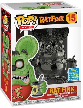 Figurine Funko Pop Rat Fink #15 Rat Fink - Chromé Gris