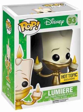 Figurine Funko Pop La Belle et la Bête [Disney] #93 Lumière - Brille dans le noir