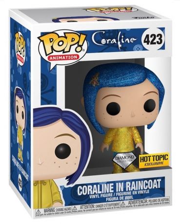 Figurine Funko Pop Coraline  #423 Coraline en Imperméable - Pailleté