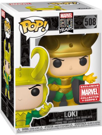 Figurine Funko Pop Marvel 80 ans #508 Loki