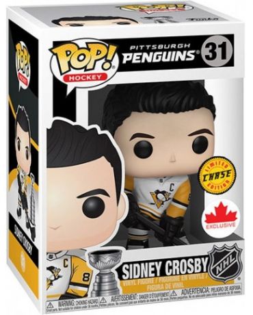 Figurine Funko Pop LNH: Ligue Nationale de Hockey #31 Sidney Crosby avec Coupe Stanley [Chase]