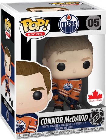 Figurine Funko Pop LNH: Ligue Nationale de Hockey #05 Connor McDavid Tenue Orange
