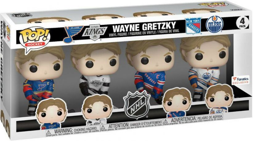 Figurine Funko Pop LNH: Ligue Nationale de Hockey #00 Wayne Gretzky - 4-Pack