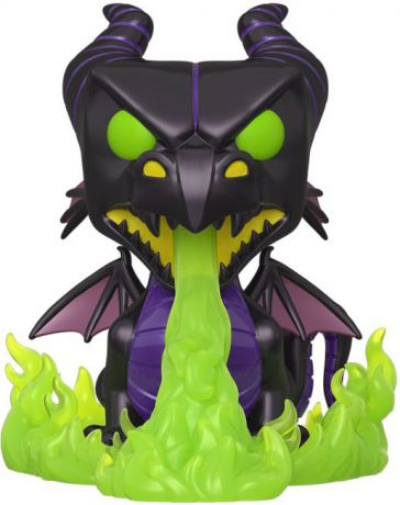 Figurine Funko Pop Disney Villains #720 Maléfique en Dragon - Métallique, 15 cm & Brillant dans le noir