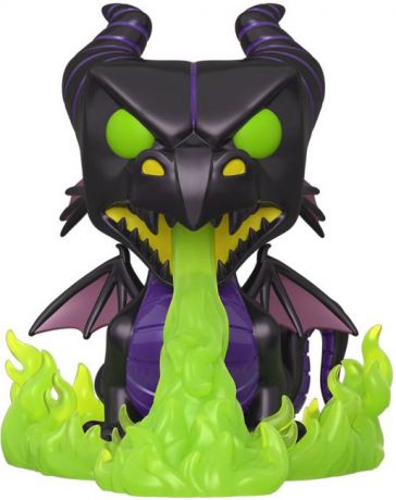 Figurine Funko Pop Disney Villains #720 Maléfique en Dragon - Métallique, 15 cm & Brillant dans le noir