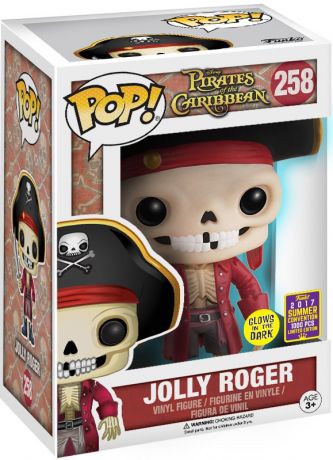 Figurine Funko Pop Pirates des Caraïbes [Disney] #258 Jolly Roger - Brillant dans le noir