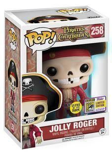 Figurine Funko Pop Pirates des Caraïbes [Disney] #258 Jolly Roger - Brillant dans le noir
