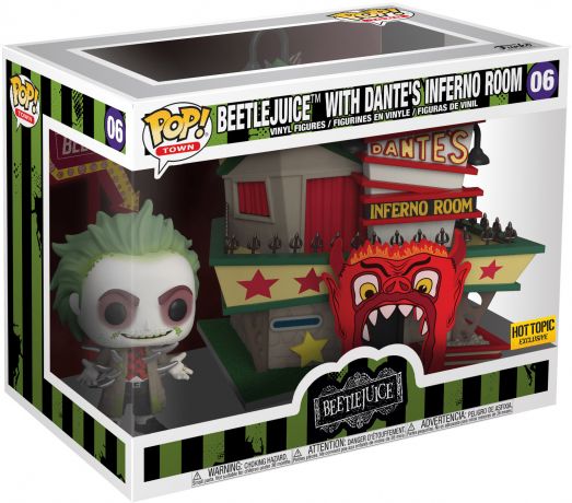 Figurine Funko Pop Beetlejuice #06 Beetlejuice avec Dante's Inferno Room