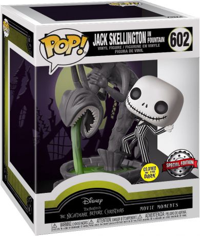 Figurine Funko Pop L'étrange Noël de M. Jack [Disney] #602 Jack Skellington dans Fontaine - Brillant dans le noir