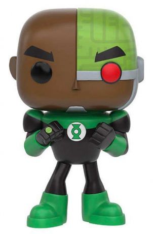 Figurine Funko Pop Teen Titans Go! #338 Cyborg en Green Lantern