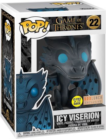 Figurine Funko Pop Game of Thrones #22 Viserion Glacé - Brillant dans le noir