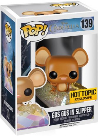 Figurine Funko Pop Cendrillon [Disney] #139 Gus Gus dans Pantoufle - Pailleté