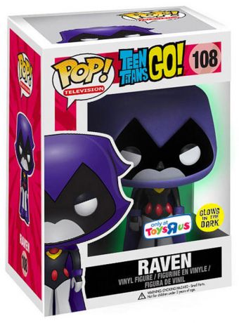 Figurine Funko Pop Teen Titans Go! #108 Raven - Brille dans le noir