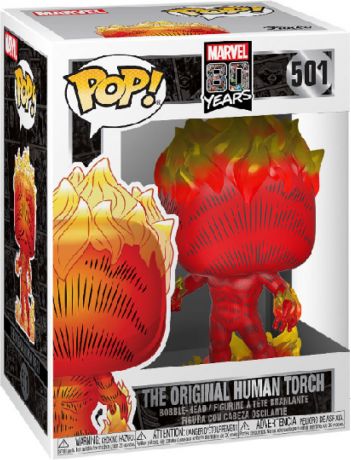 Figurine Funko Pop Marvel 80 ans #501 La Torche Humaine Originale