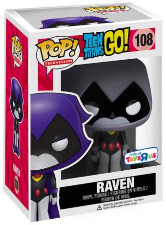 Figurine Funko Pop Teen Titans Go! #108 Raven - Grise