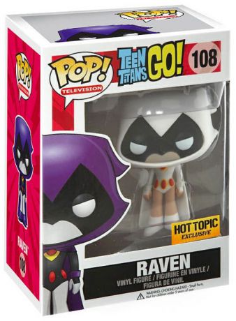 Figurine Funko Pop Teen Titans Go! #108 Raven - Blanche