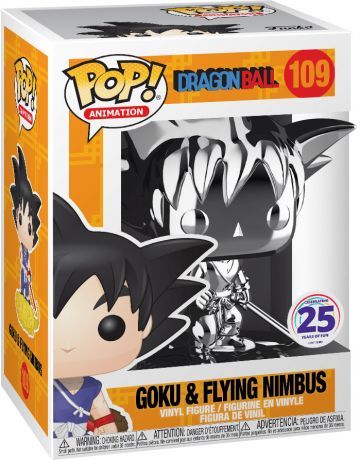 Figurine Funko Pop Dragon Ball #109 Goku & Nuage Volant - Chromé Argent