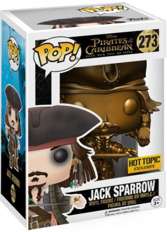 Figurine Funko Pop Pirates des Caraïbes [Disney] #273 Jack Sparrow - Or