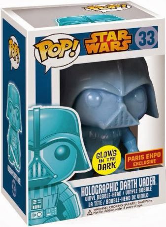 Figurine Funko Pop Star Wars 1 : La Menace fantôme #33 Dark Vador - Brillant dans le noir