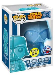 Figurine Funko Pop Star Wars 1 : La Menace fantôme #33 Dark Vador - Brillant dans le noir