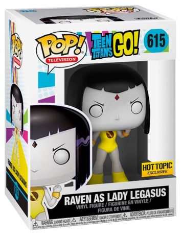 Figurine Funko Pop Teen Titans Go! #615 Raven en Lady Legasus