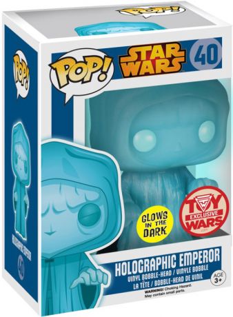 Figurine Funko Pop Star Wars 1 : La Menace fantôme #40 Emperor Palpatine - Brillant dans le noir