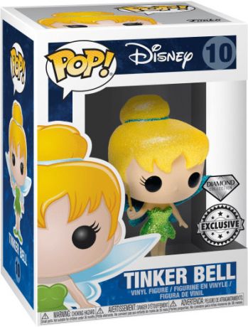 Figurine Funko Pop Peter Pan [Disney] #10 Fée Clochette - Pailleté