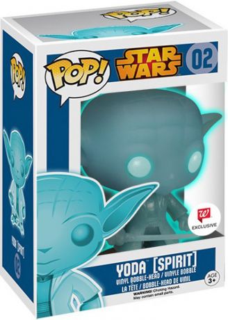 Figurine Funko Pop Star Wars 1 : La Menace fantôme #02 Yoda (Esprit) - Brillant dans le noir