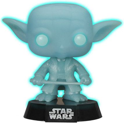 Figurine Funko Pop Star Wars 1 : La Menace fantôme #02 Yoda (Esprit) - Brillant dans le noir