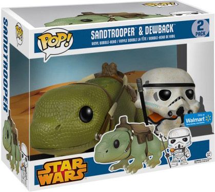 Figurine Funko Pop Star Wars 4 : Un nouvel espoir Sandtrooper & Dewback - 2 Pack