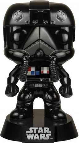 Figurine Funko Pop Star Wars 1 : La Menace fantôme #51 Tie Fighter Pilot - Chromé