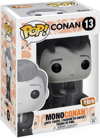 Figurine Funko Pop Conan O'Brien #13 Monoconan - Noir & Blanc