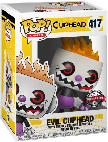 Figurine Funko Pop Cuphead #417 Cuphead Diabolique (En Feu)