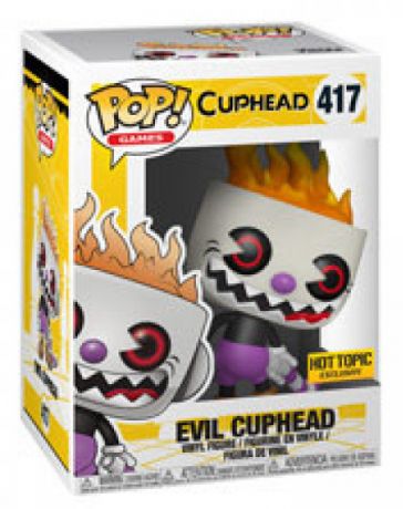 Figurine Funko Pop Cuphead #417 Cuphead Diabolique (En Feu)