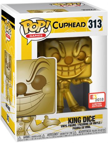 Figurine Funko Pop Cuphead #313 King Dice - Or