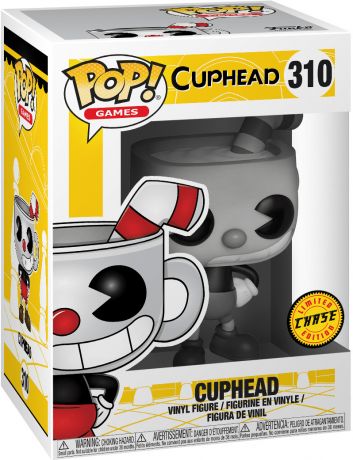 Figurine Funko Pop Cuphead #310 Cuphead - Noir & Blanc [Chase]