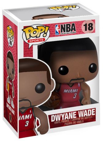 Figurine Funko Pop NBA #18 Dwayne Wade - Miami Heat