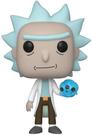 Figurine Funko Pop Rick et Morty #692 Rick avec Crâne de Crystal 