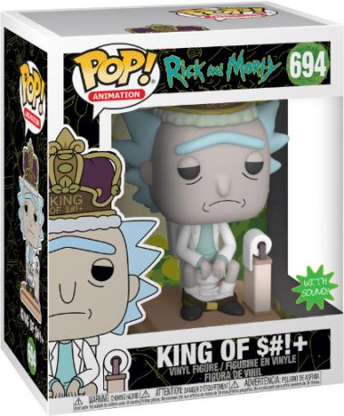 Figurine Funko Pop Rick et Morty #694 Roi de S#!+