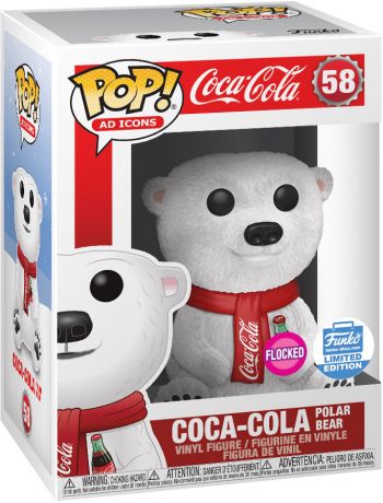 Figurine Funko Pop Icônes de Pub #58 Ours Polaire Coca-Cola - Floqué