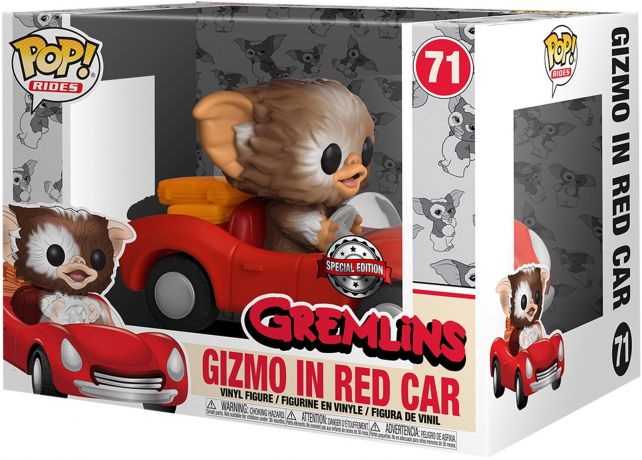 Figurine Funko Pop Gremlins #71 Gizmo dans Voiture Rouge
