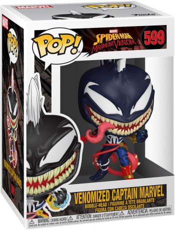 Figurine Funko Pop Spider-man : Maximum Venom [Marvel] #599 Captain Marvel Vénomisée