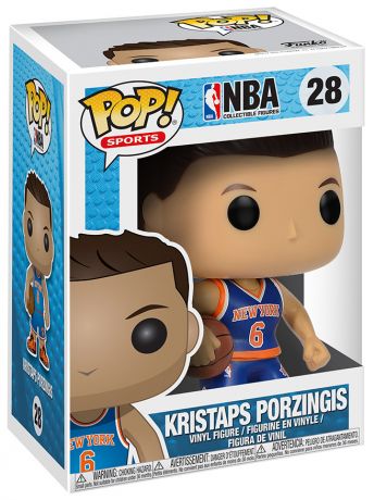 Figurine Funko Pop NBA #28 Kristaps Porzingis - New York Knicks